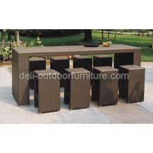 Outdoor PE Wicker Modern Rattan Bar Furniture Sets